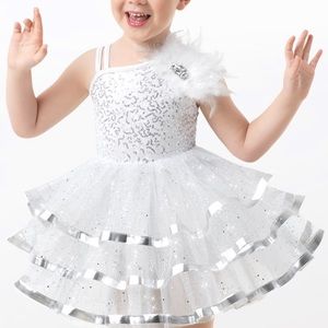 Girls dance costume- white